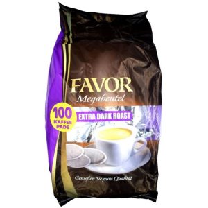 Favor Extra Dark Roast Megazak 100 pads
