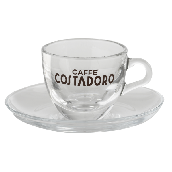 Costadoro espresso kop en schotel glas